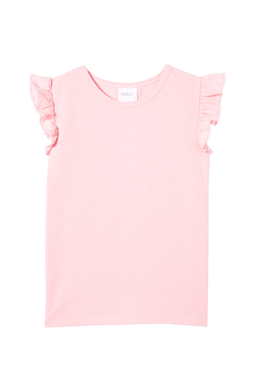 MILKY BLOSSOM FRILL TEE