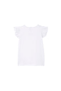 MILKY WHITE BRODERIE FRILL TEE