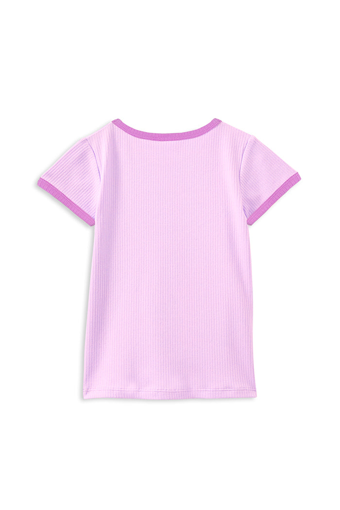 MILKY PINK RIB TEE