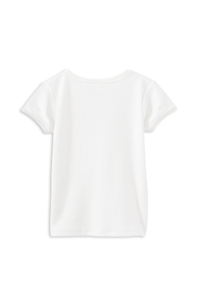 MILKY WHITE RIB TEE S26