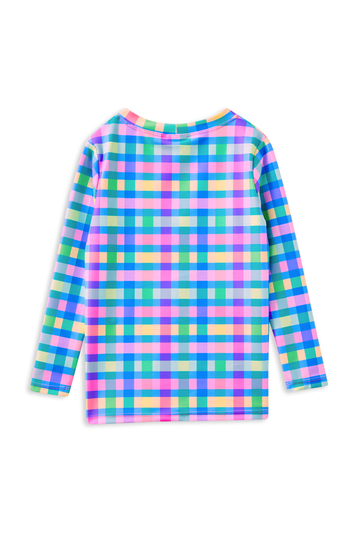 MILKY PICNIC CHECK RASH VEST