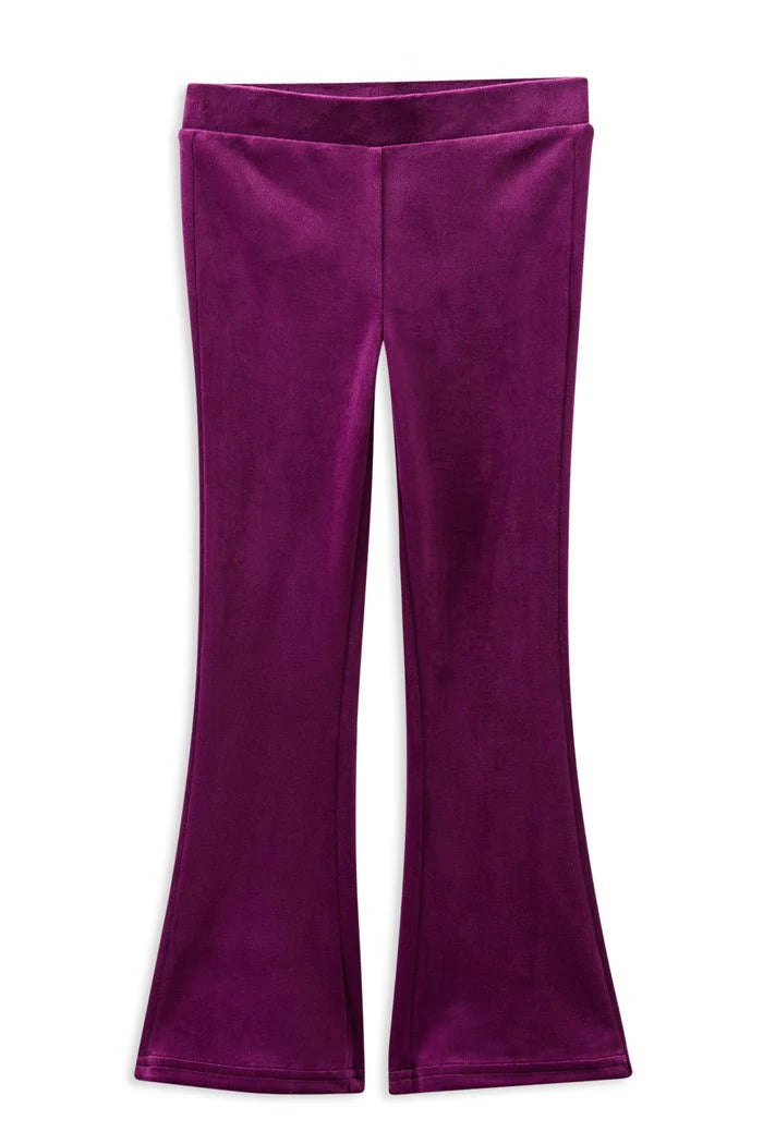MILKY BERRY VELOUR FLARES