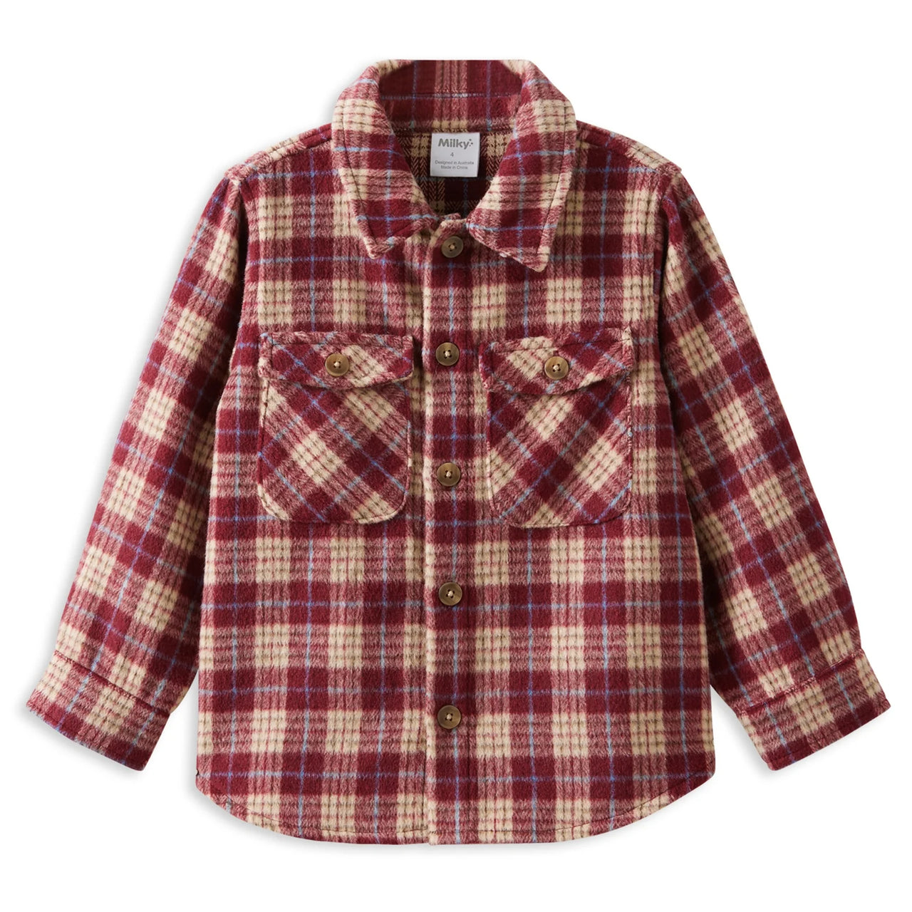 MILKY THE BUDDY SHIRT BURGUNDY