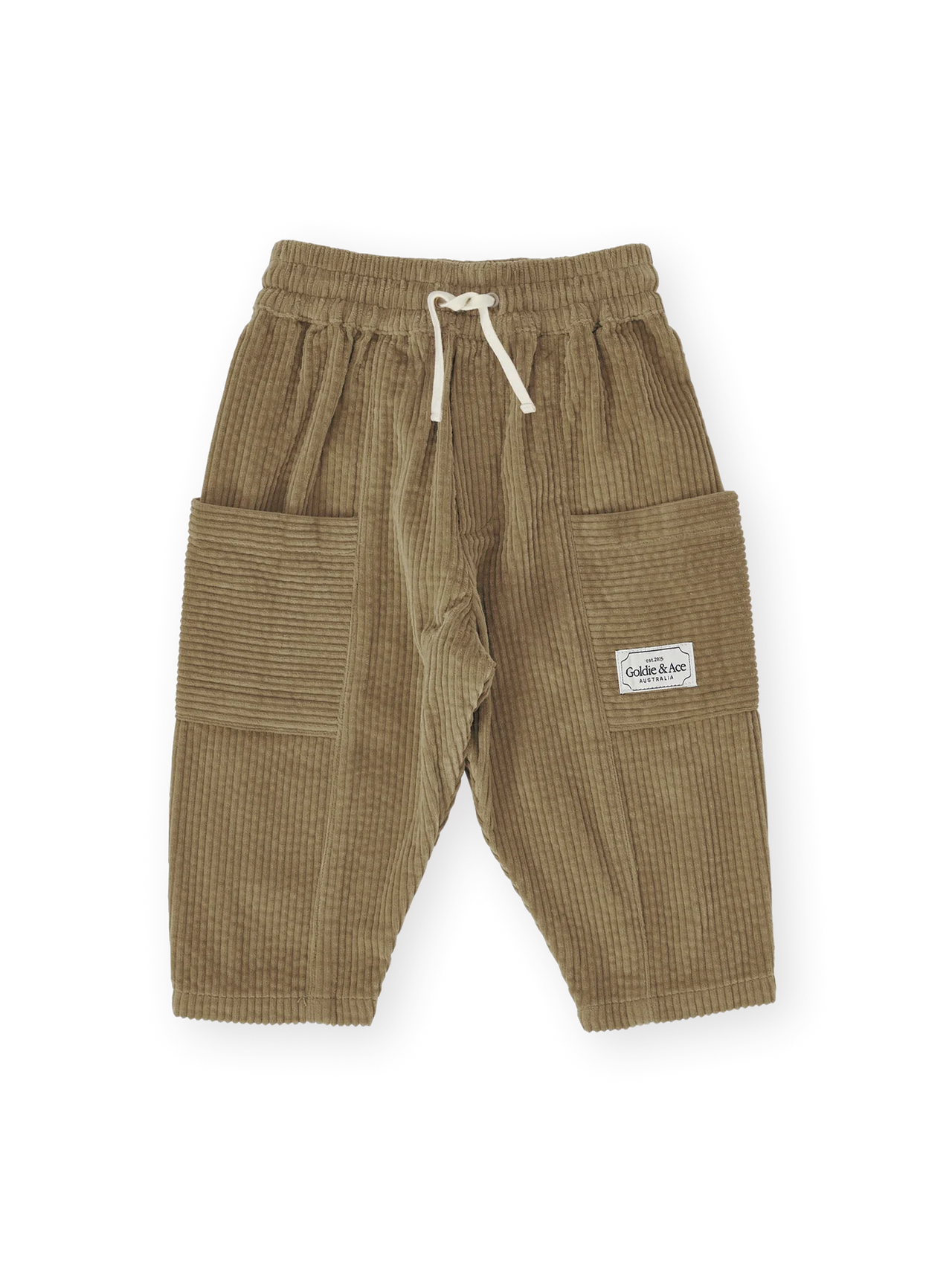 GOLDIE & ACE KIT CORDUROY POCKET PANT KHAKI