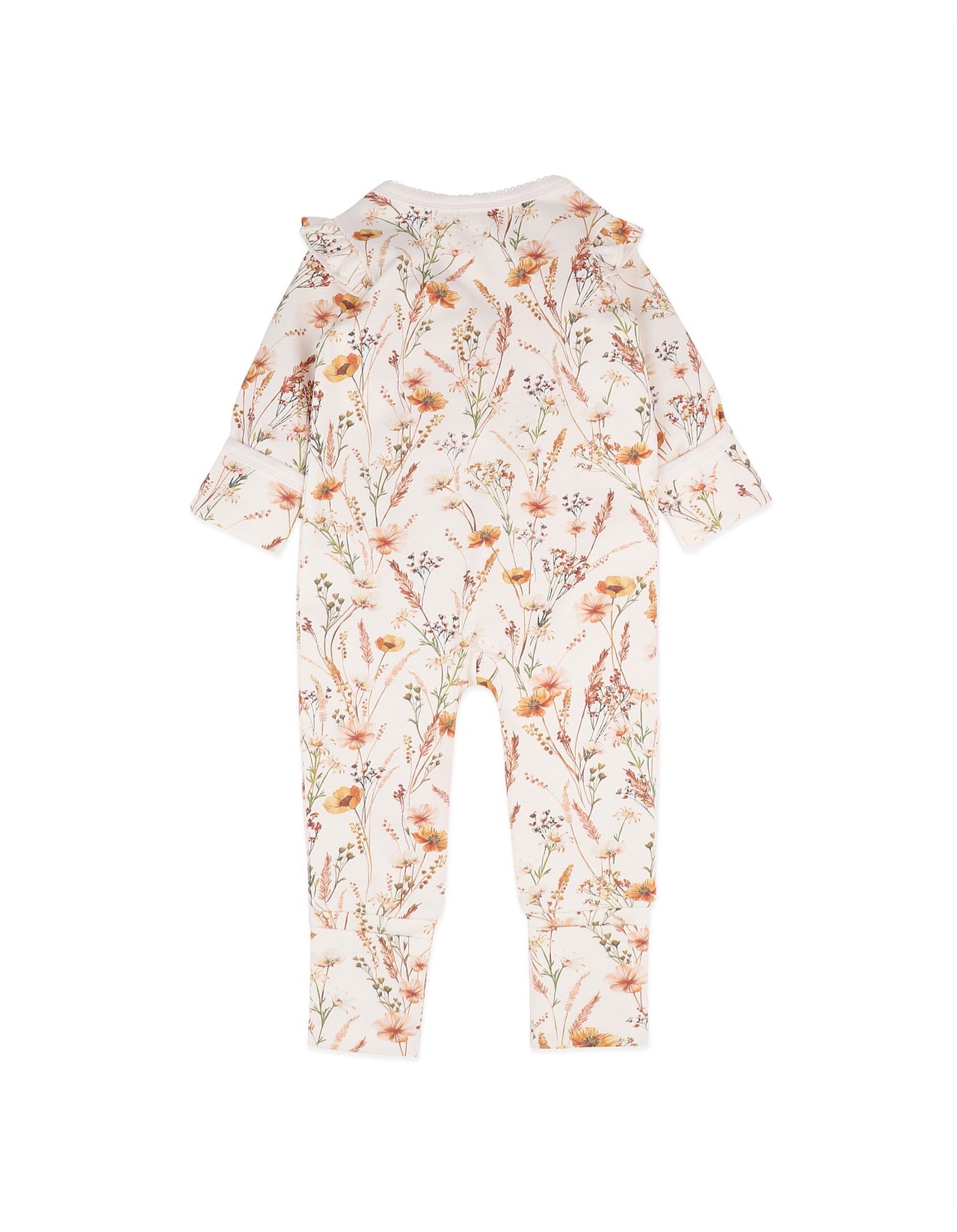 BEBE TAYLOR ORGANIC LS ZIPSUIT
