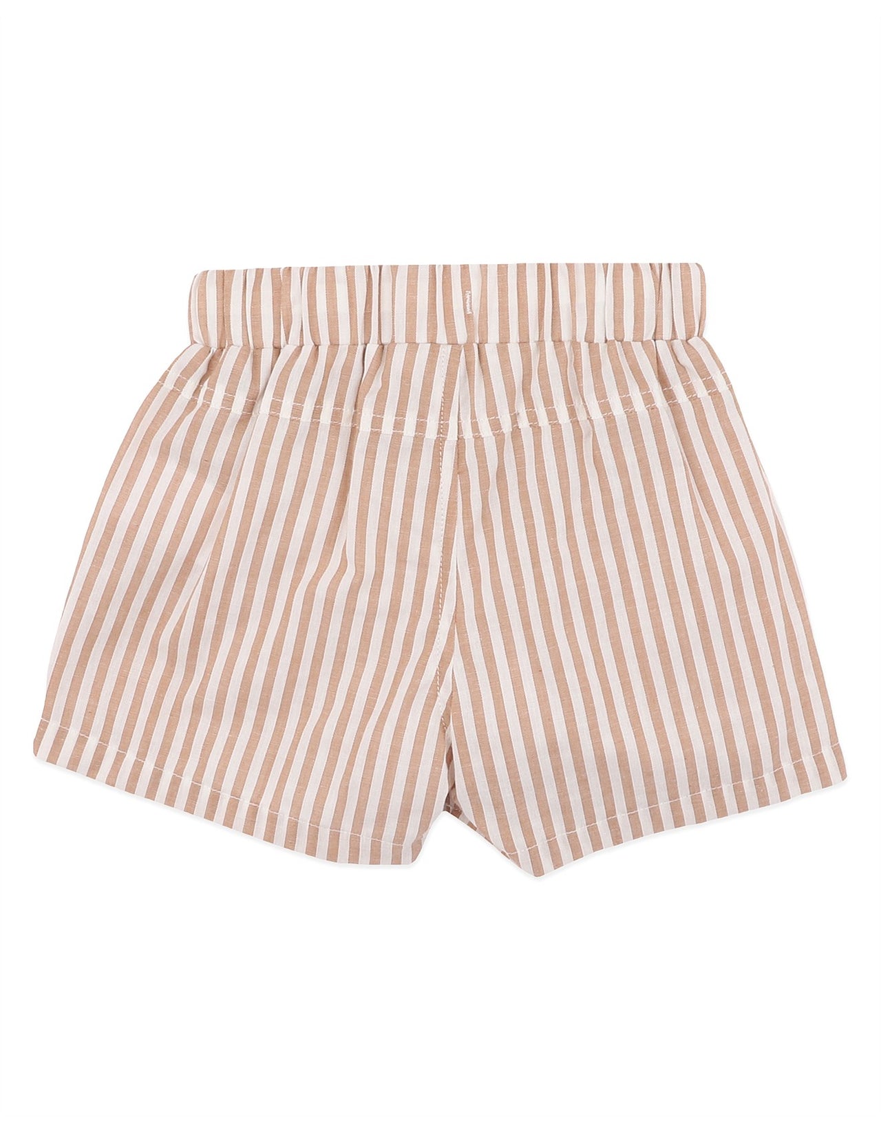BEBE BRADY STRIPE WOVEN STRIPE SHORTS