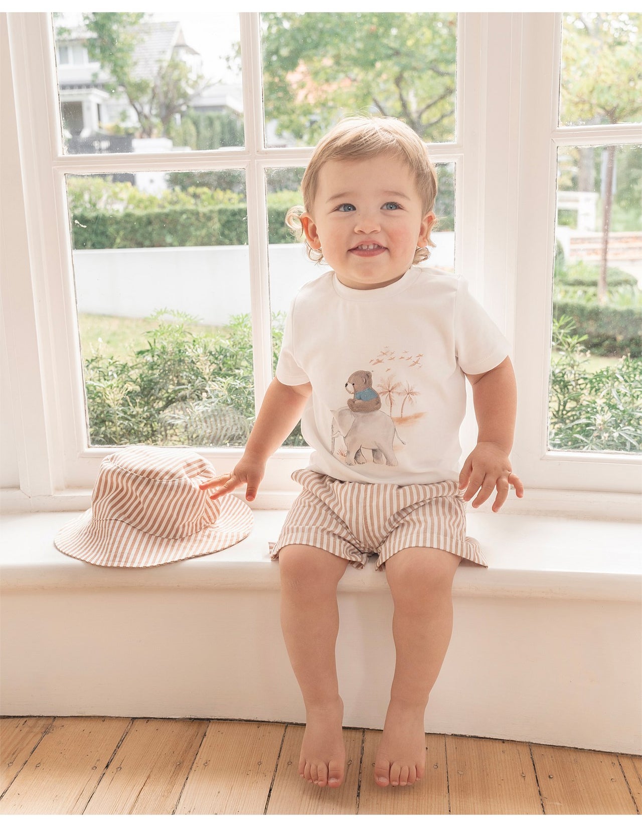 BEBE BRADY ORGANIC BEAR TEE