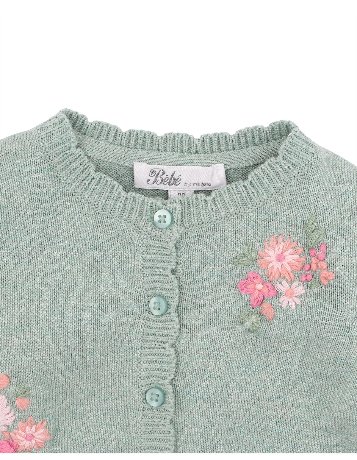 BEBE CHELSEA HAND EMBROIDERED CARDIGAN