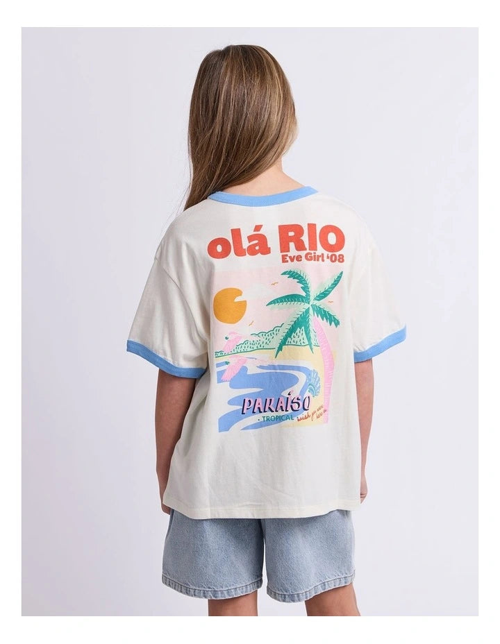 EVE GIRL VACAY RINGER TEE