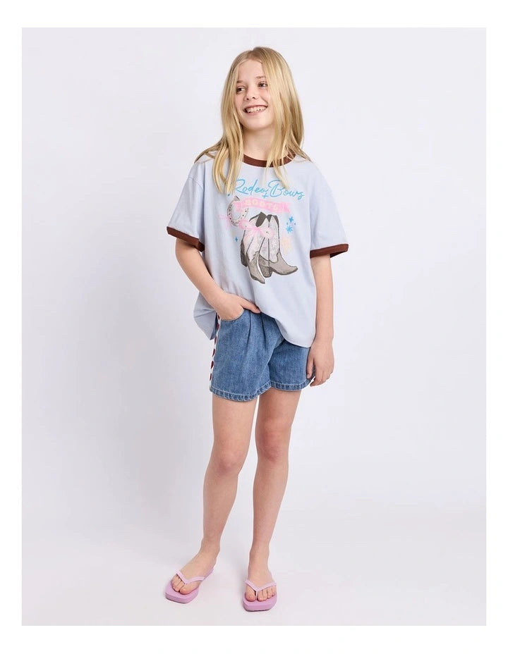 EVE GIRL BOOTS RINGER TEE