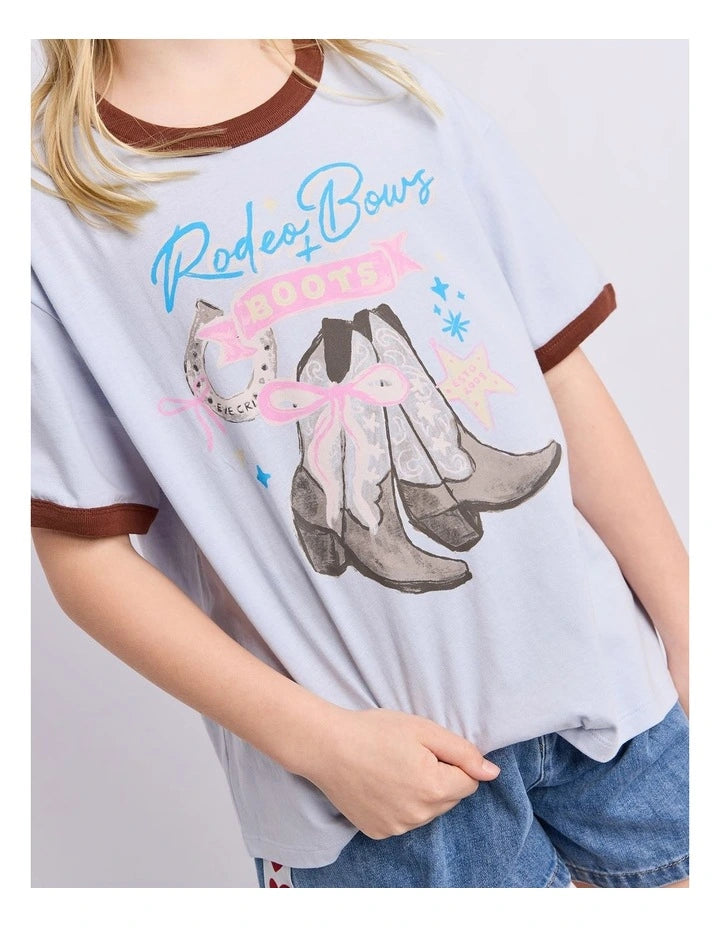 EVE GIRL BOOTS RINGER TEE