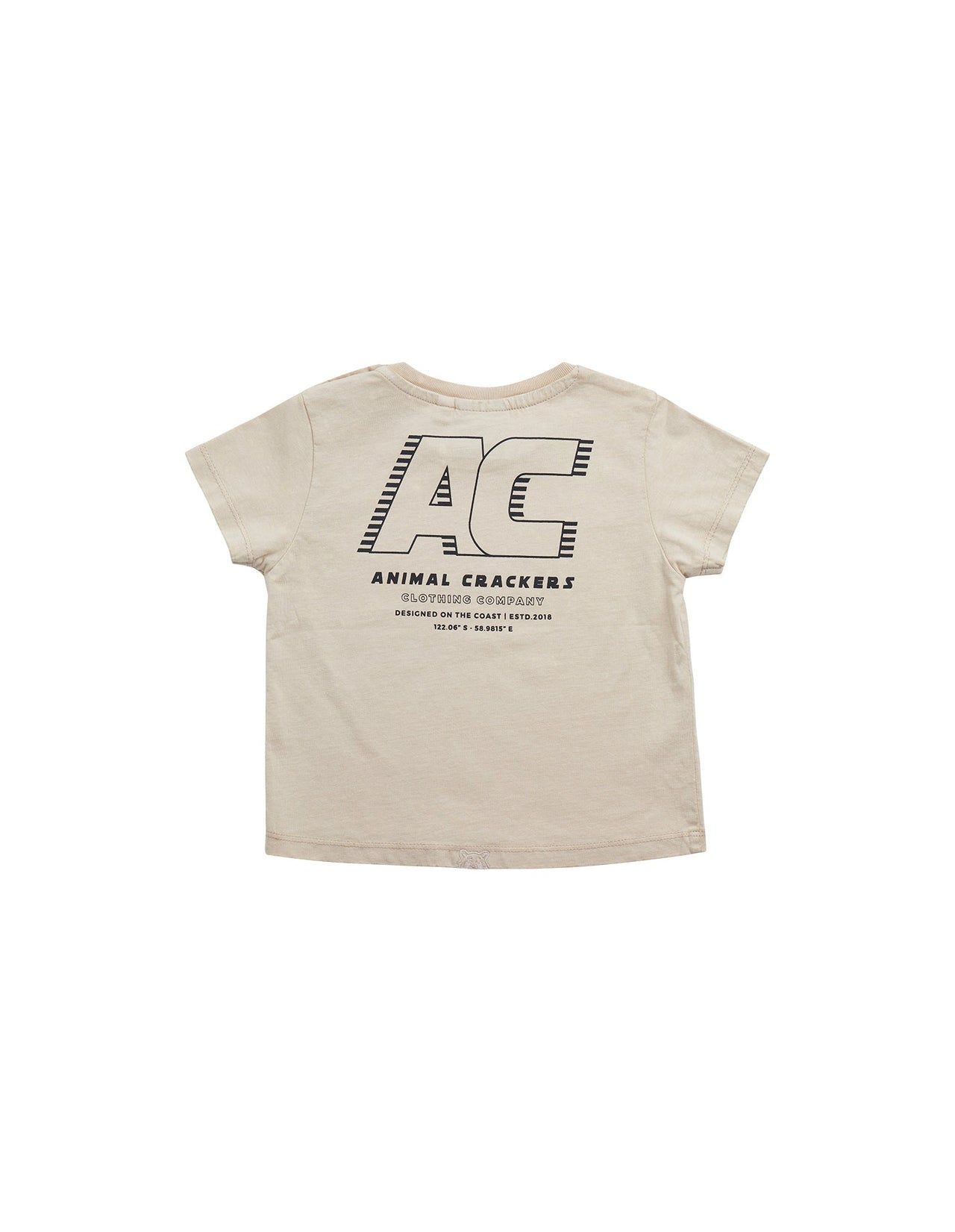 ANIMAL CRACKERS RURAL TEE TAN