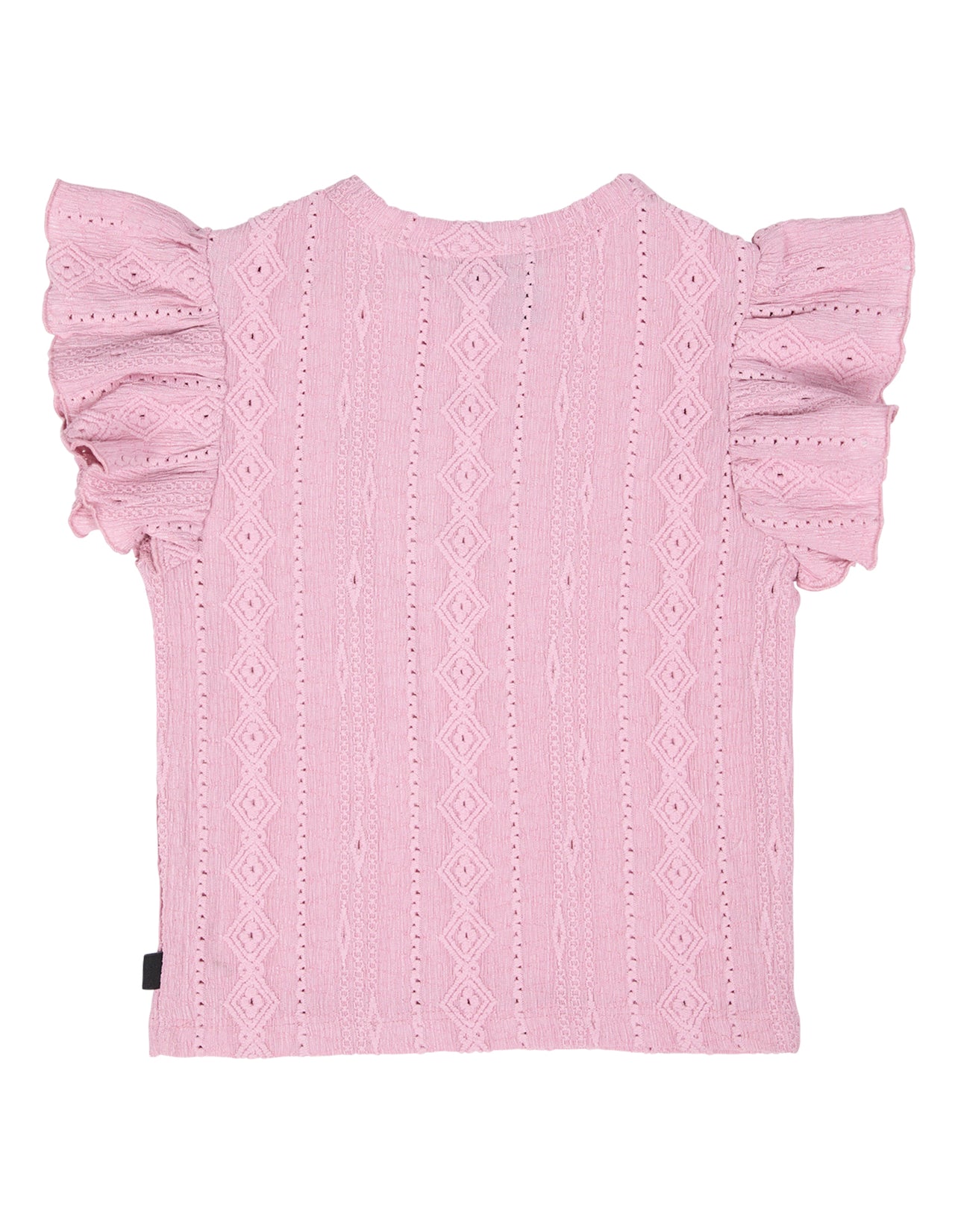 ANIMAL CRACKERS TEXTURED TOP PINK