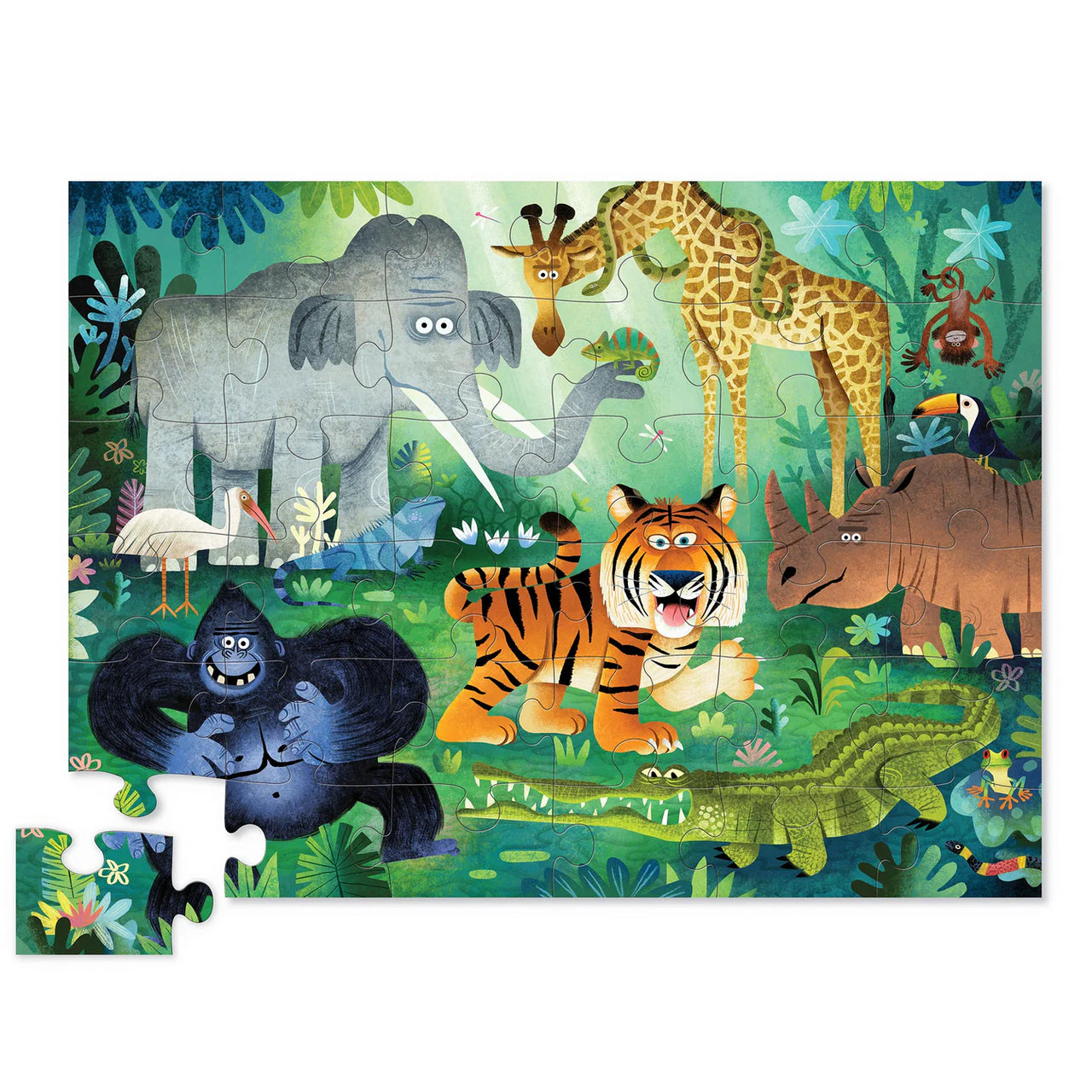 CLASSIC FLOOR PUZZLE 36 PC - WILD KINGDOM