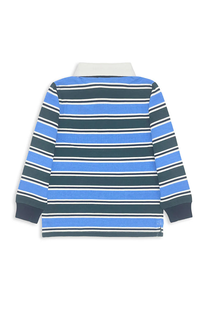 MILKY GREEN STRIPE RUGBY