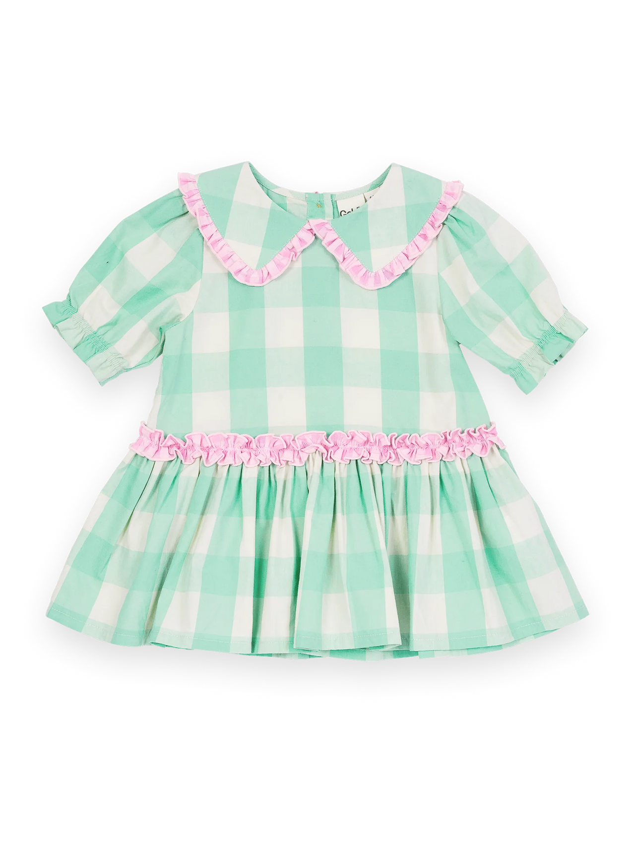 GOLDIE & ACE GINGHAM COLLAR DRESS