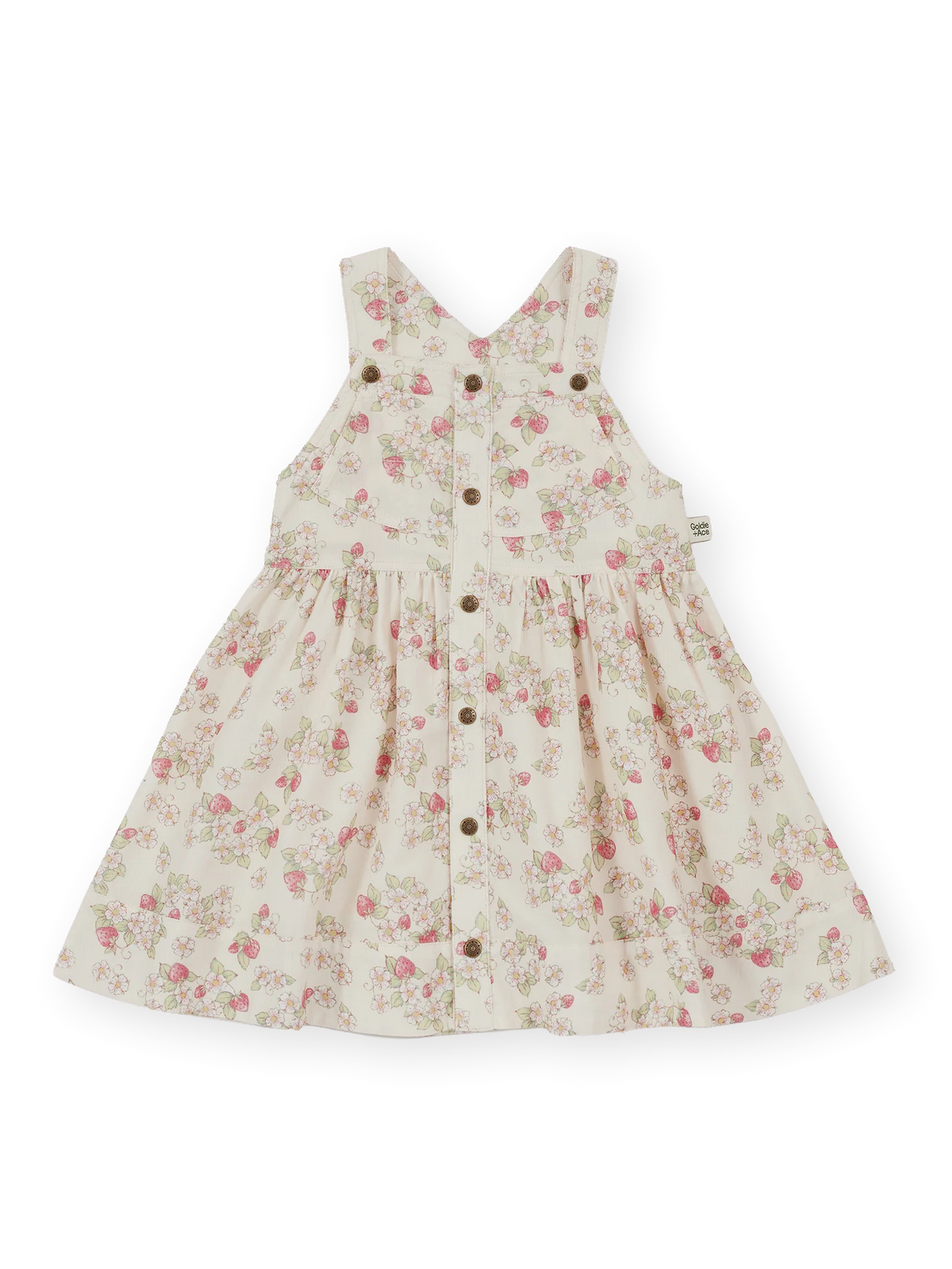 GOLDIE & ACE STRAWBERRY FIELDS PINAFORE DRESS