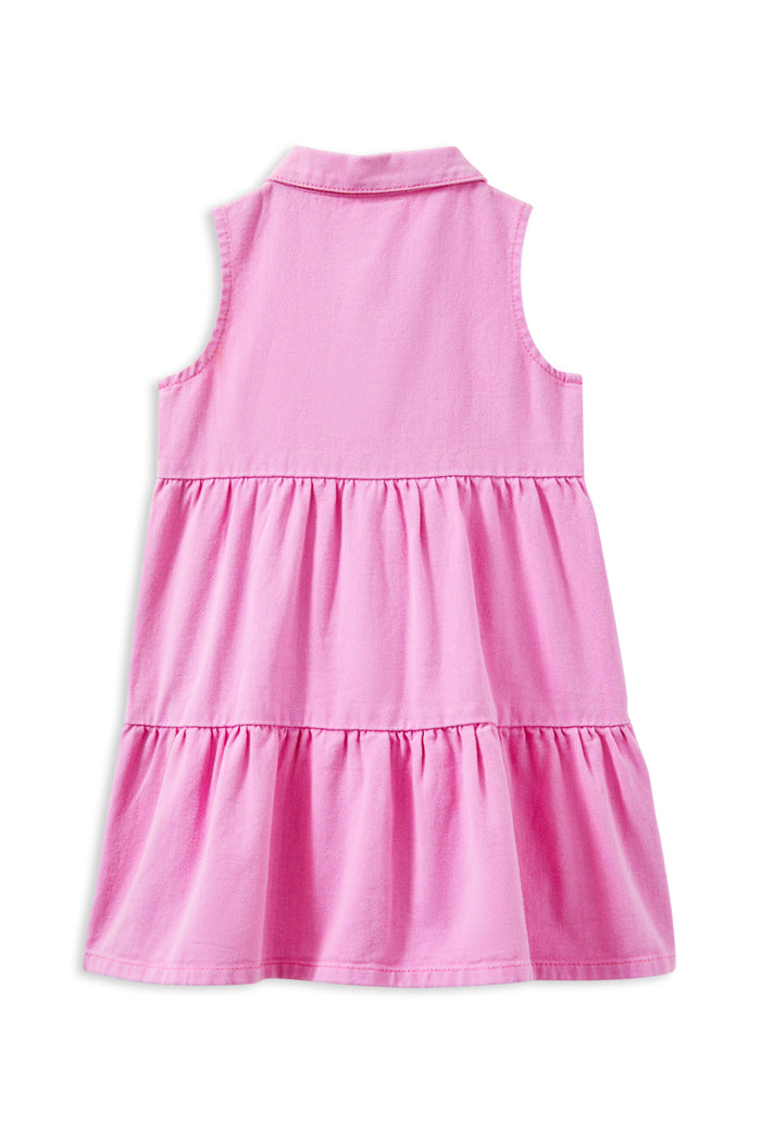 MILKY PINK TWILL DRESS