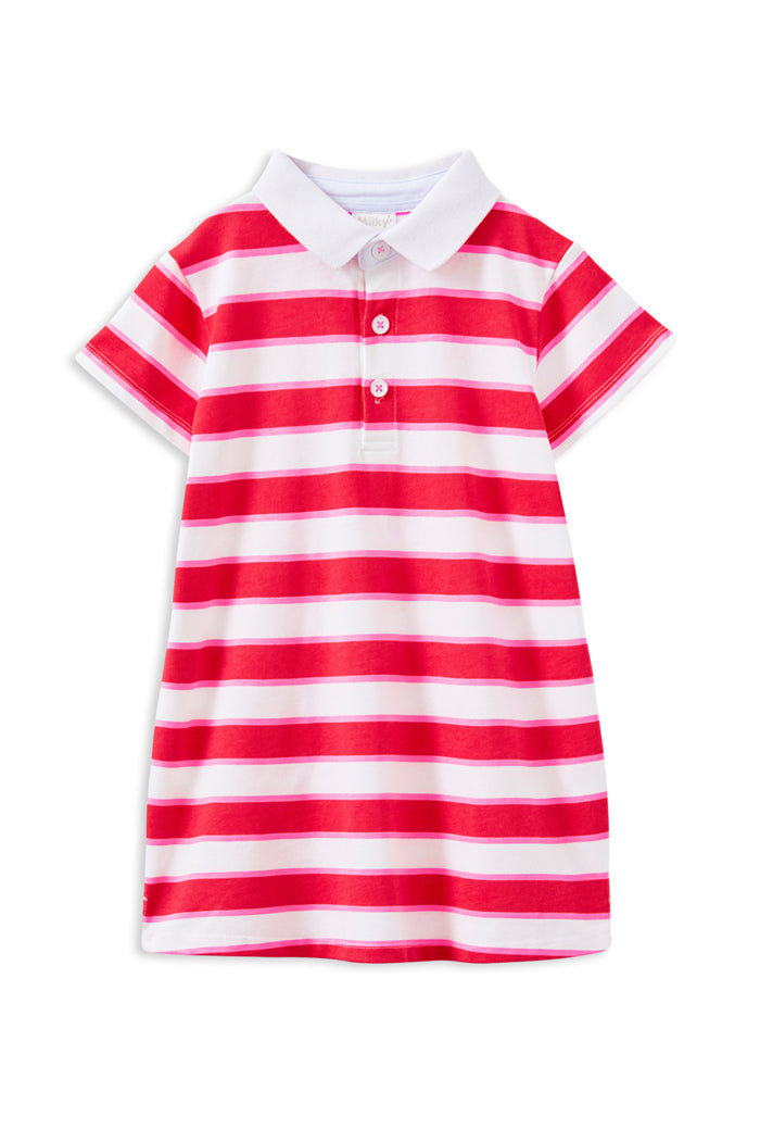 MILKY STRIPE RUGBY DRESS