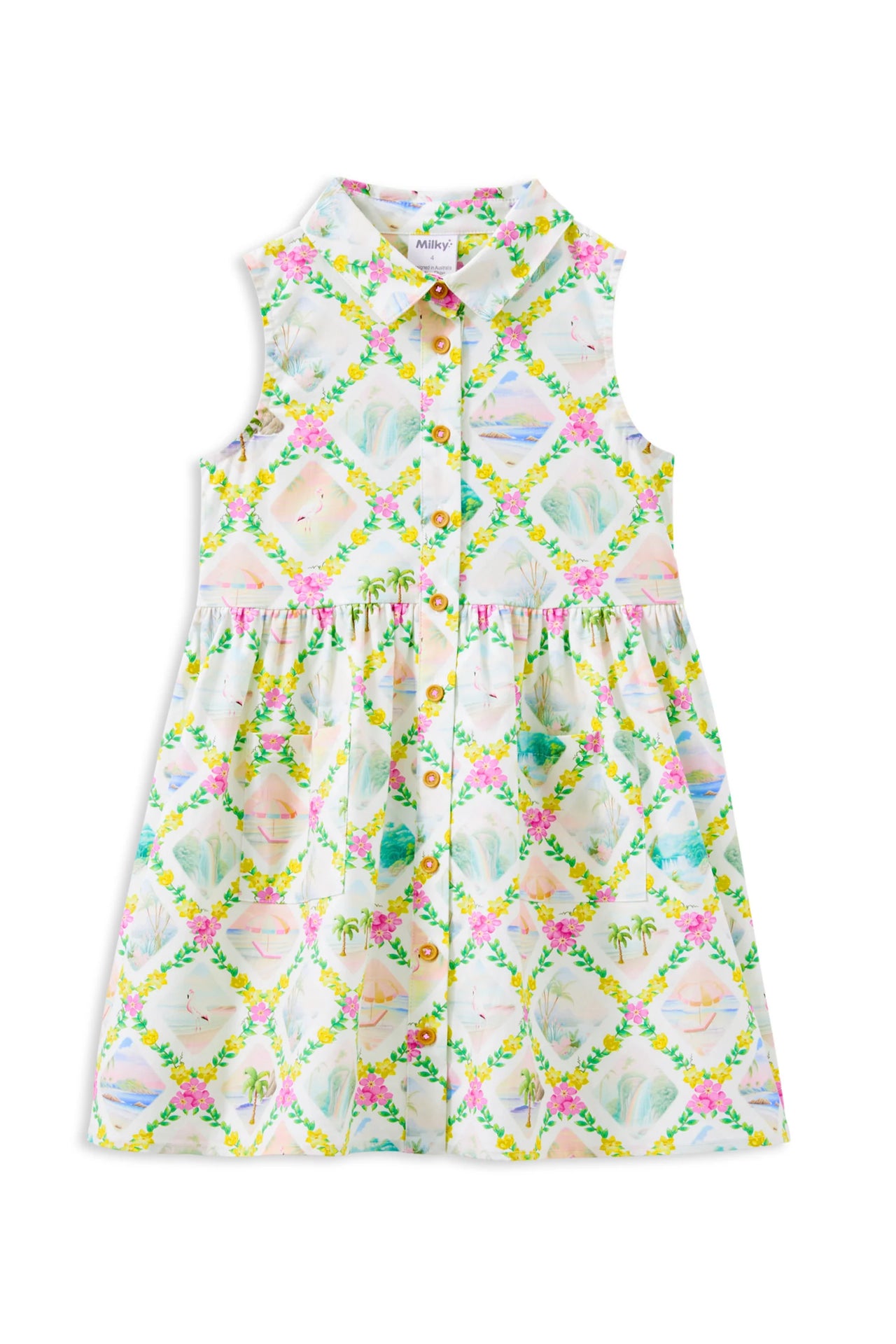 MILKY ALOHA DRESS