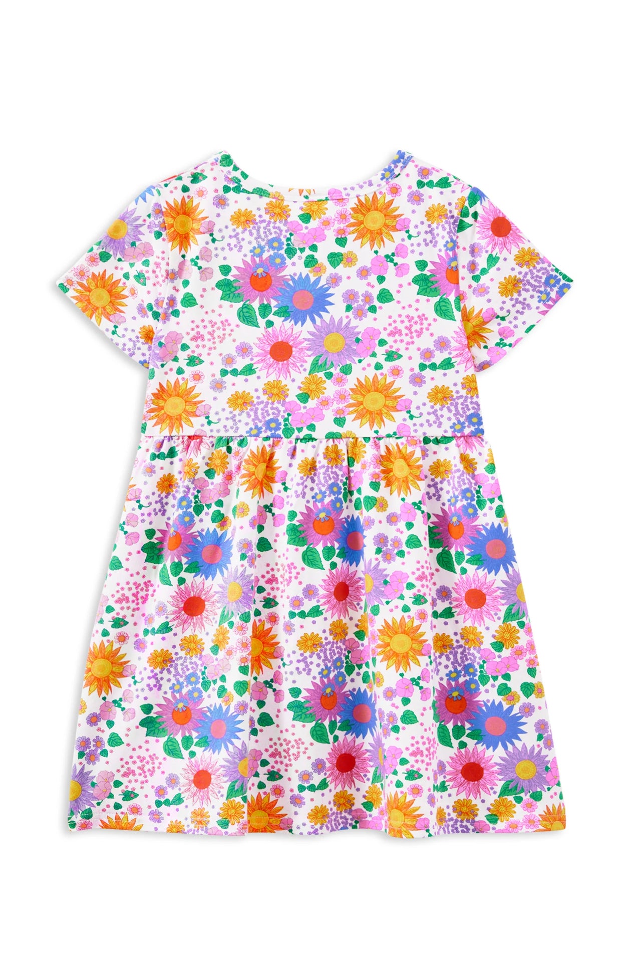 MILKY SUNSHINE FLORAL DRESS