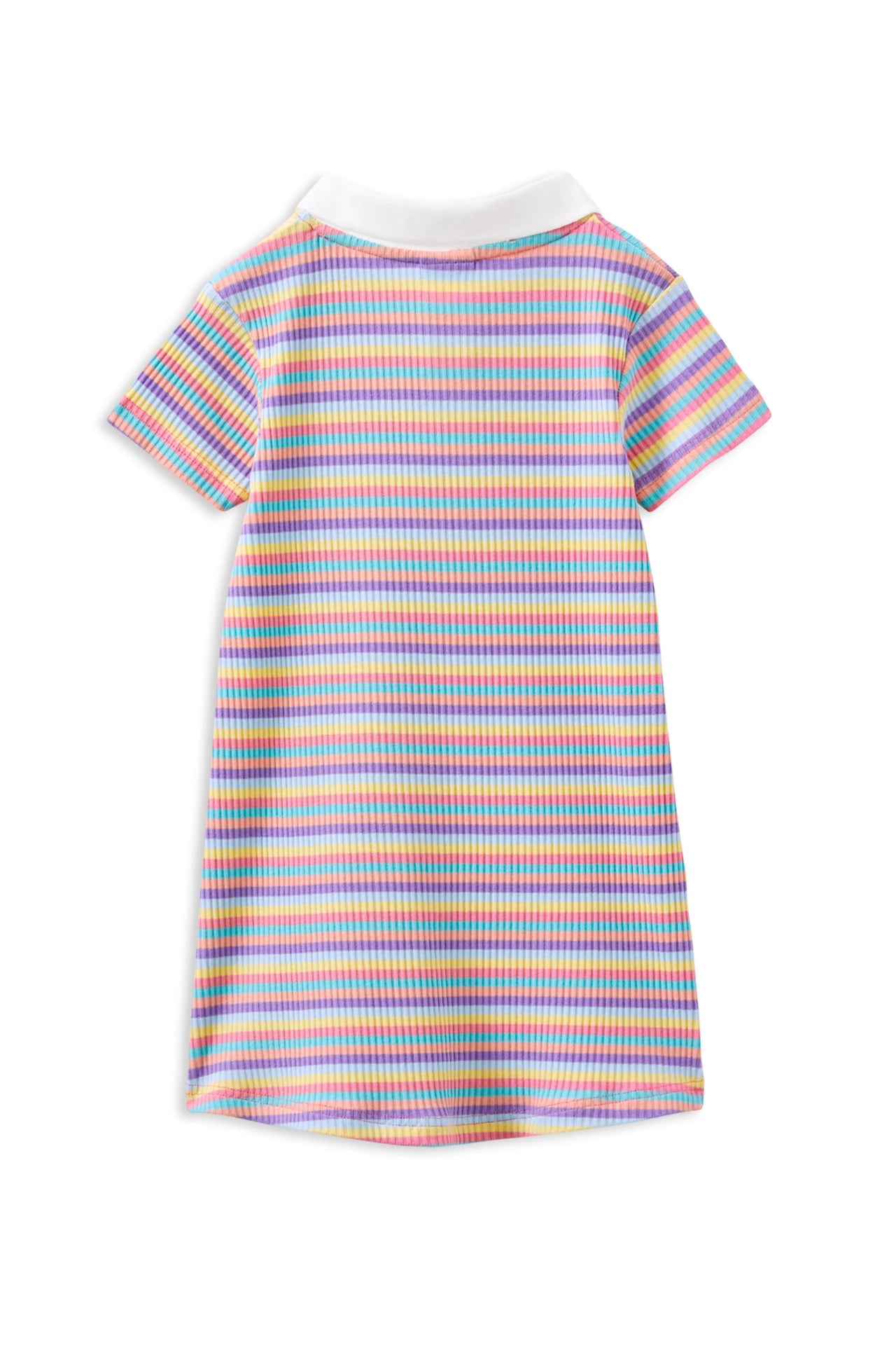 MILKY MULTI STRIPE RIB DRESS