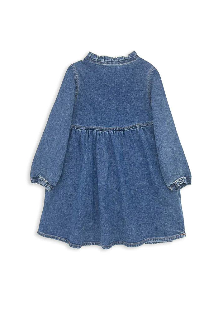 MILKY MID WASH DENIM DRESS