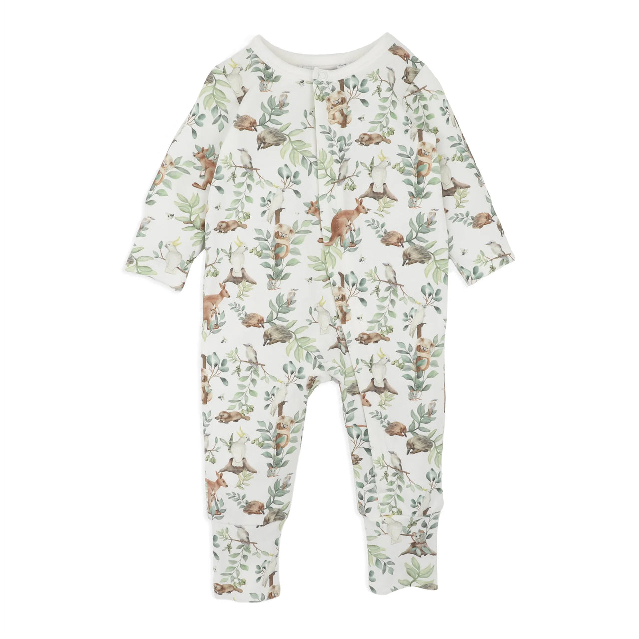 BEBE CHARLIE ORGANIC LS ZIPSUIT