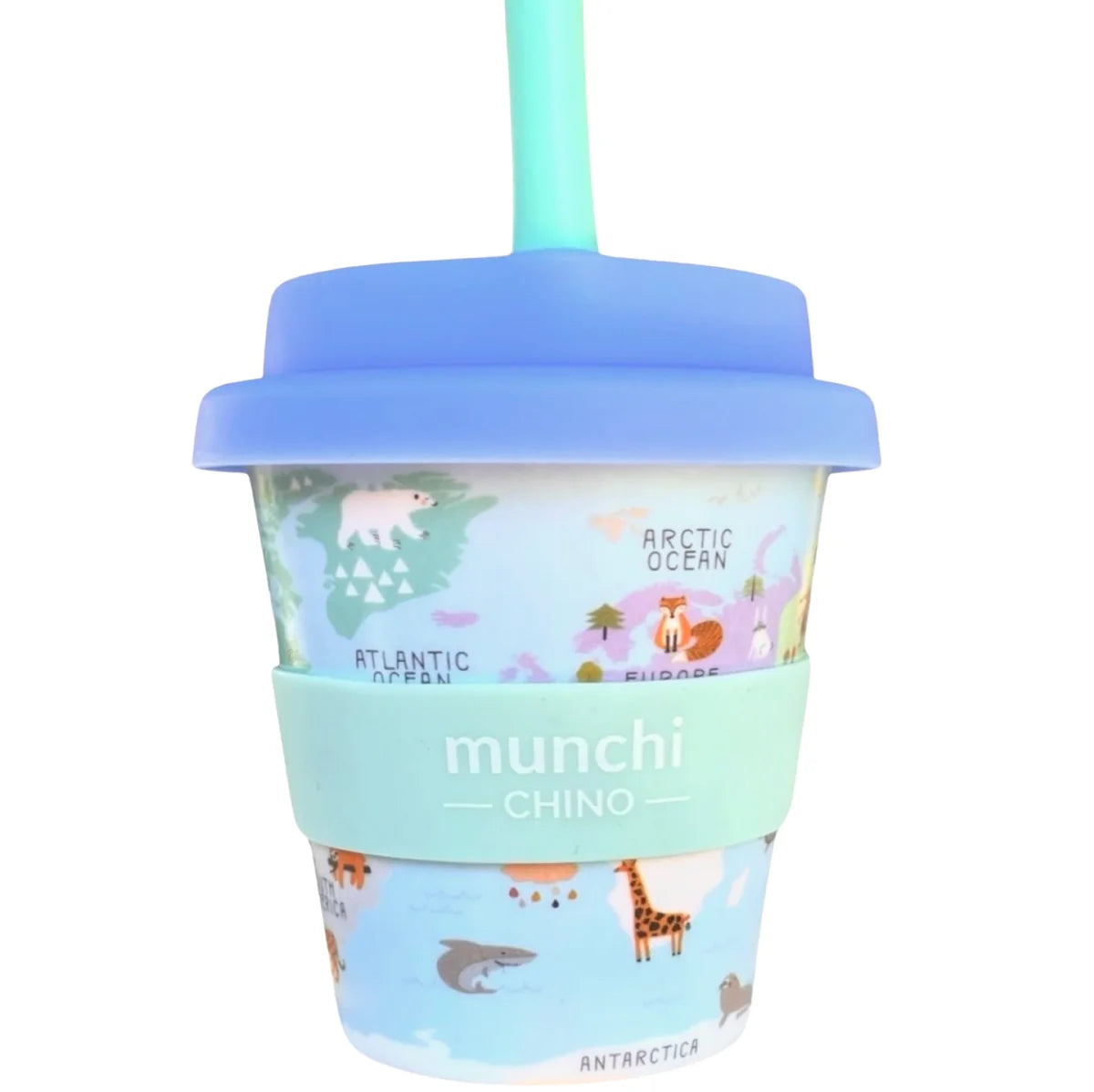 MUNCHI LITTLE EXPLORER BABYCHINO CUP (4oz/120ml) WITH STRAW
