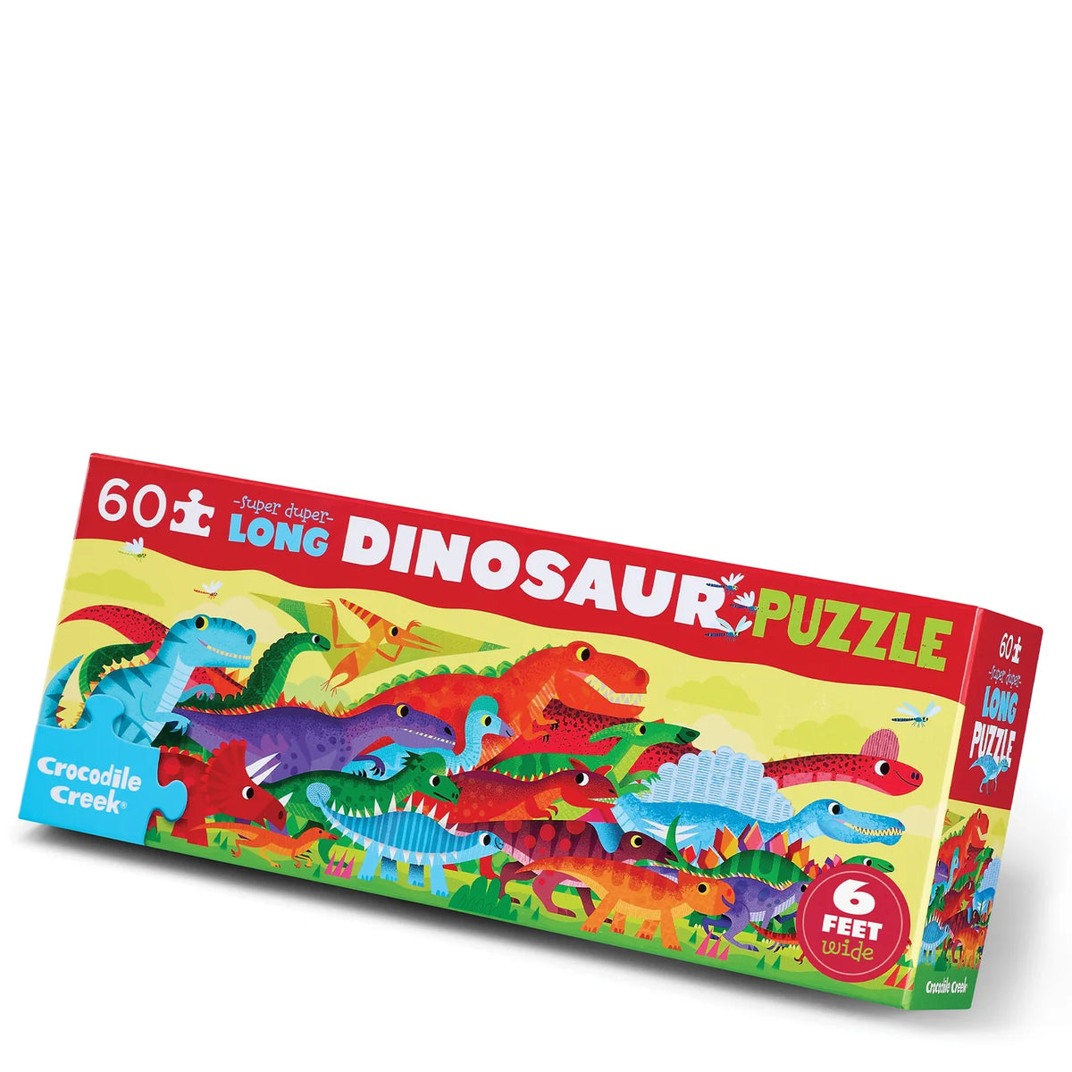 CROCODILE CREEK SUPER DUPER LONG PUZZLE 60PC - DINO WORLD
