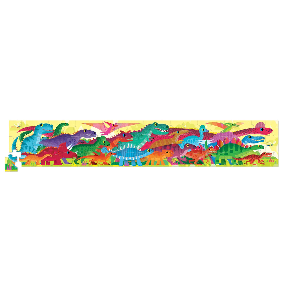 CROCODILE CREEK SUPER DUPER LONG PUZZLE 60PC - DINO WORLD