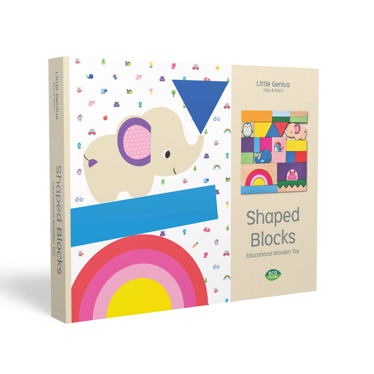 LITTLE GENIUS PLAY & LEARN SHAPED BLOCKS