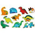 CROCODILE CREEK LET'S BEGIN PUZZLE 2PC - DINOSAURS
