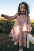 MILKY ROSE CHECK FRILL DRESS