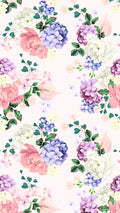 MILKY HYDRANGEA TIERED DRESS