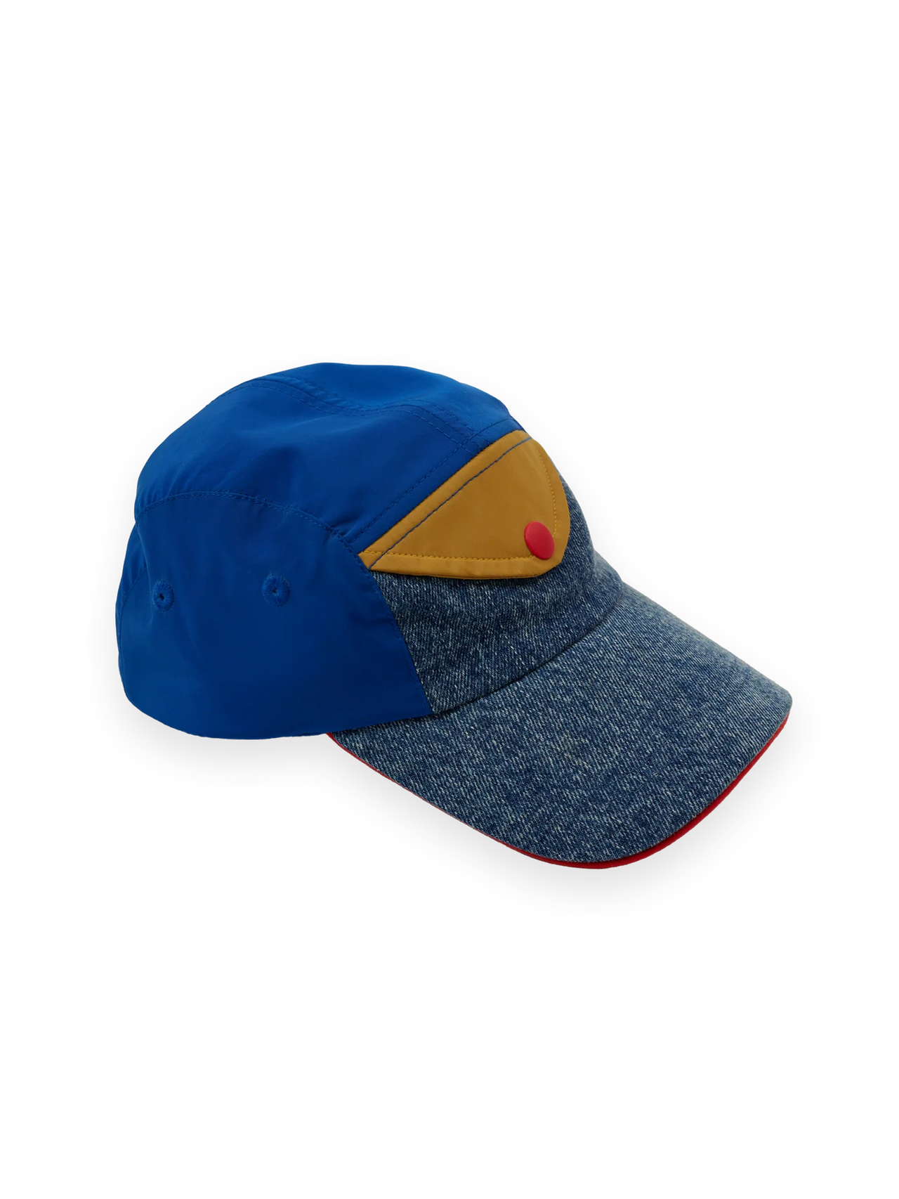 GOLDIE & ACE COLOUR BLOCK VINTAGE DENIM CAP
