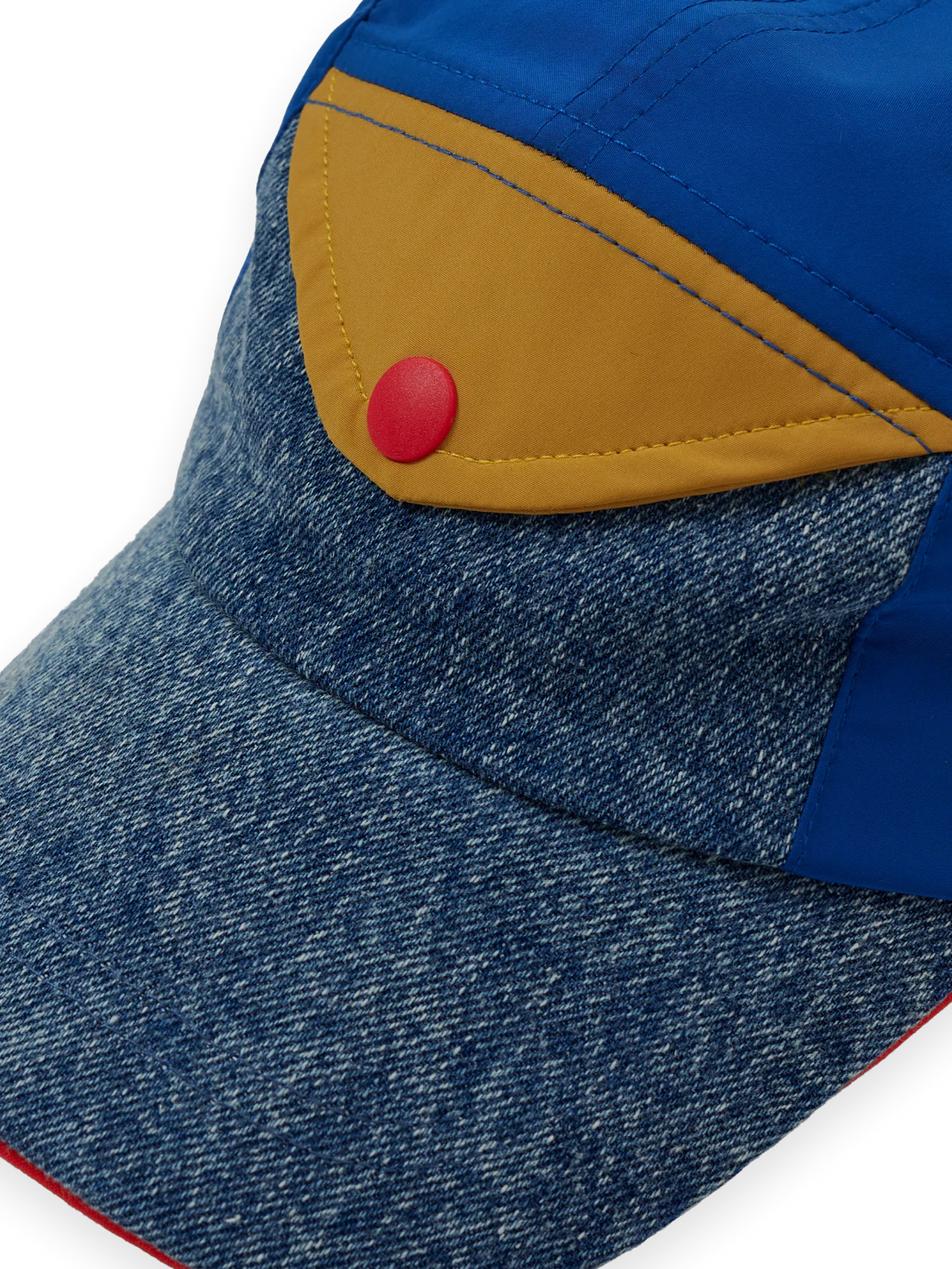 GOLDIE & ACE COLOUR BLOCK VINTAGE DENIM CAP