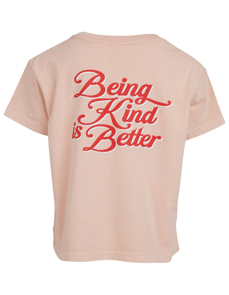 EVE GIRL KIND IS BETTER TEE-PINK
