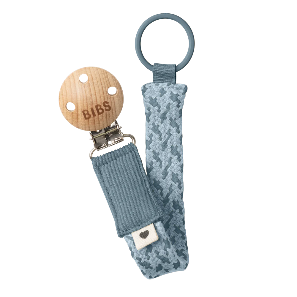 BIBS PACIFIER CLIP - PETROL/BABY BLUE