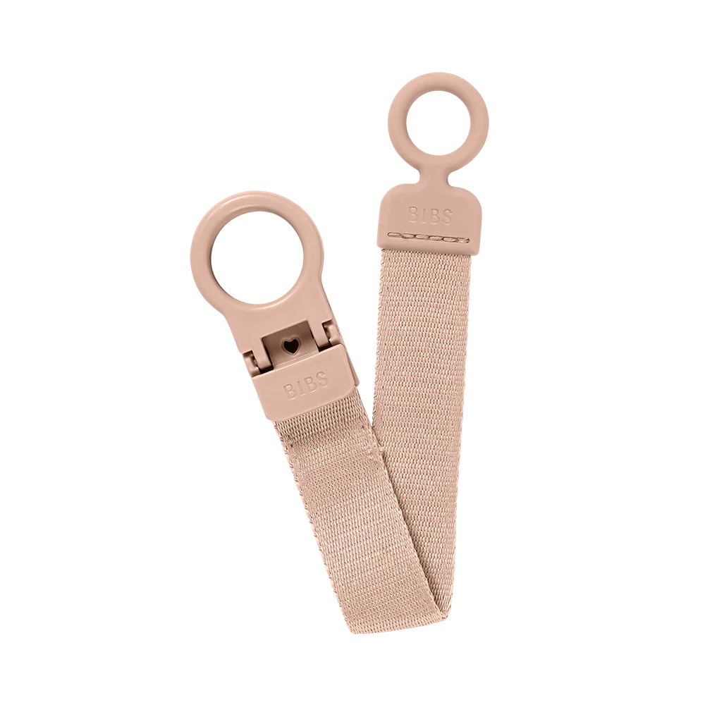 BIBS PACIFIER CLIP LOOP - BLUSH