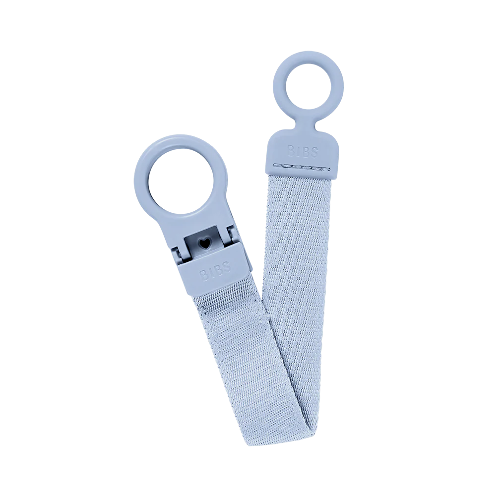 BIBS PACIFIER CLIP LOOP - DUSTY BLUE