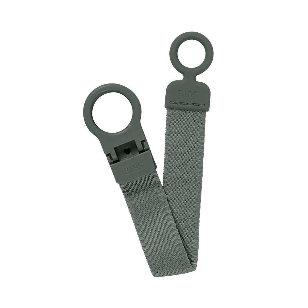 BIBS PACIFIER CLIP LOOP - PINE