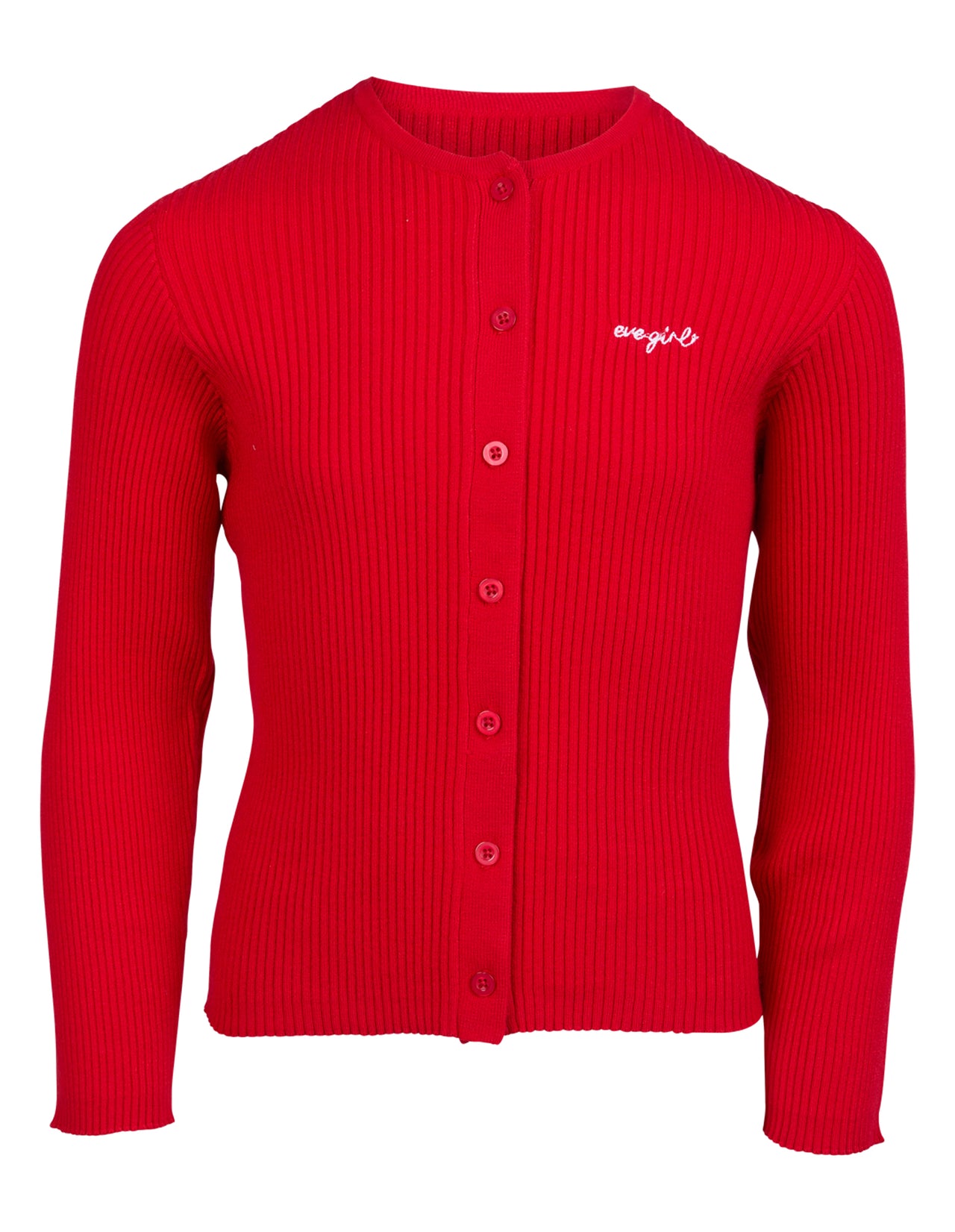 EVE GIRL JOSEPHINE KNIT CARDI RED