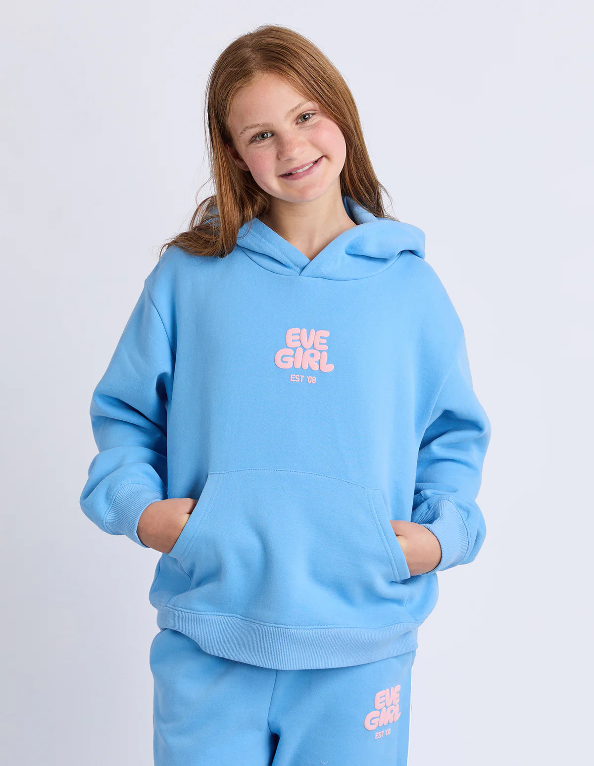 EVE GIRL SPORTS CLUB HOODIE LIGHT BLUE