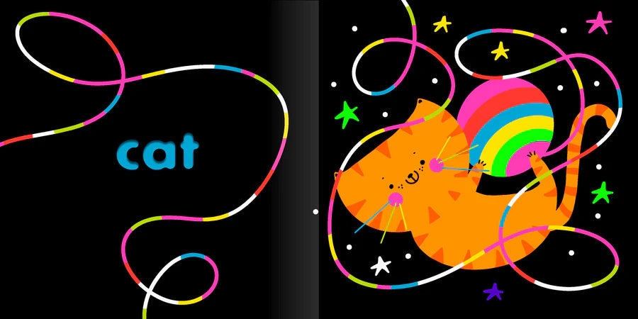 CHUNKY NEON BOARD BOOK - ROAR