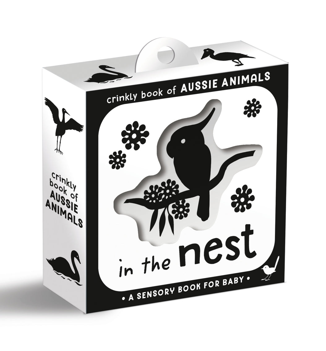 CRINKLY BOOK OF AUSSIE ANIMALS - IN THE NEST