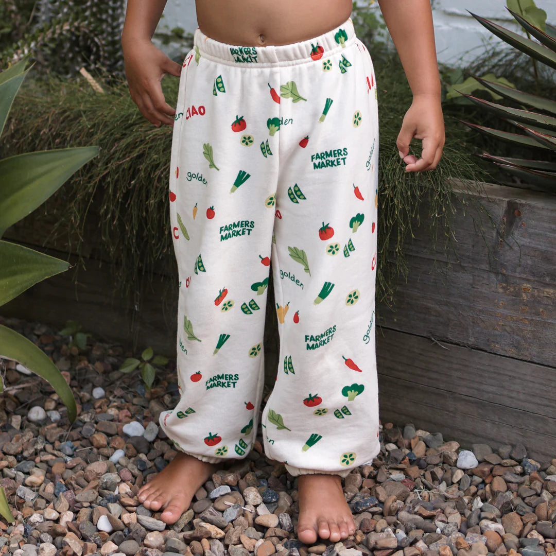 GOLDEN CHILDREN CIAO FARMERS MARKET TRACKPANT BUTTERCREAM