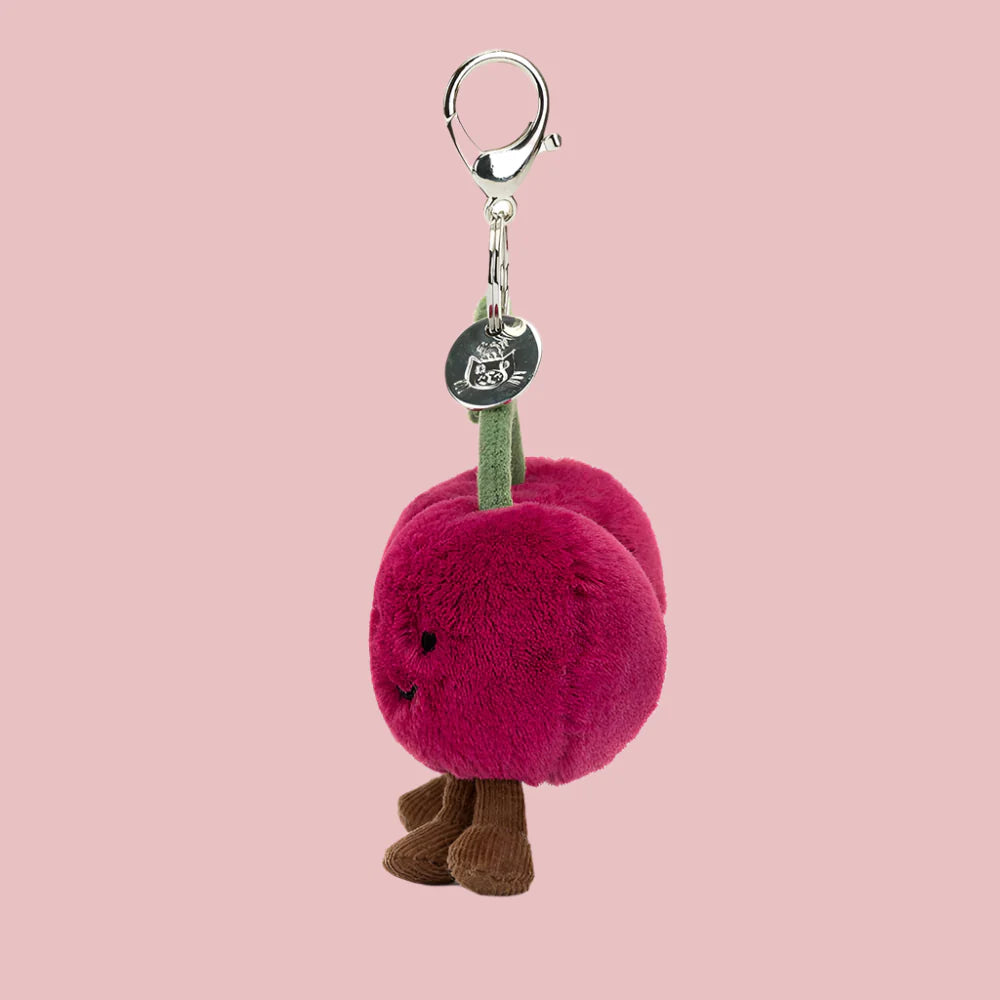 JELLYCAT AMUSEABLES CHERRIES BAG CHARM