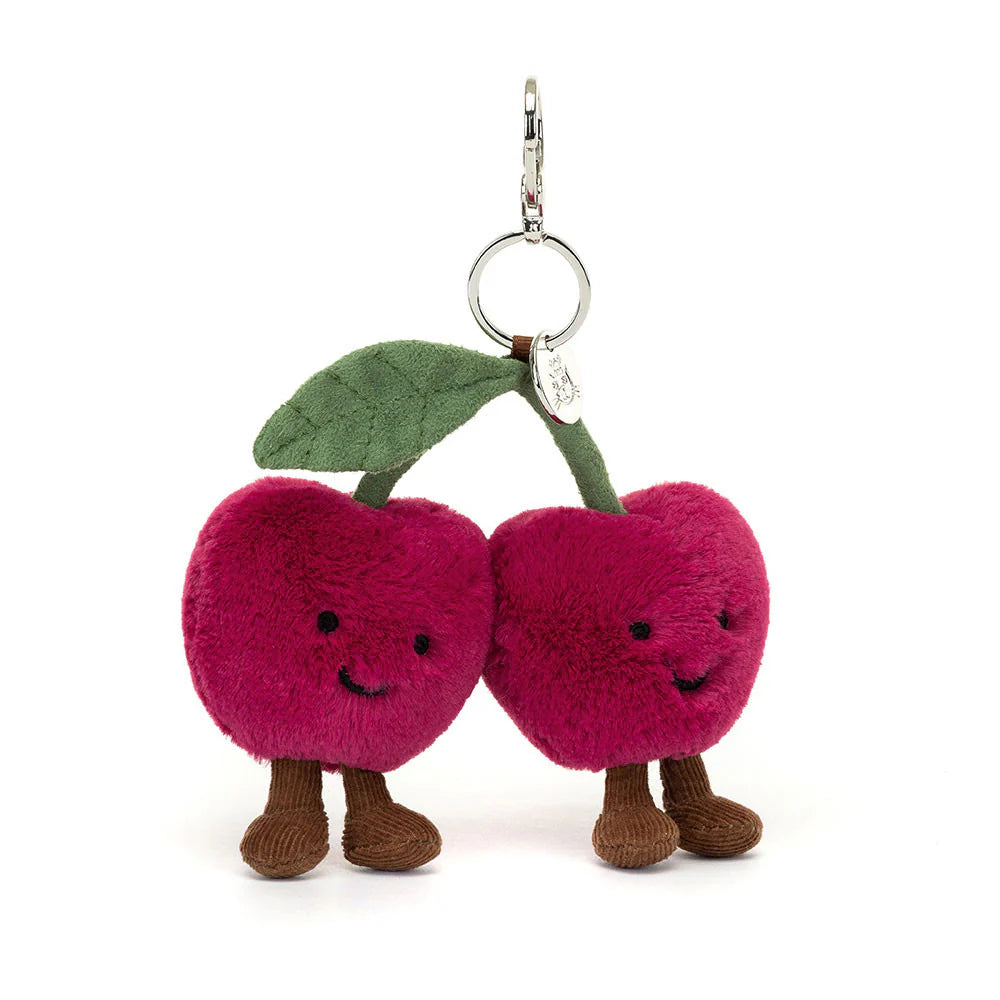 JELLYCAT AMUSEABLES CHERRIES BAG CHARM