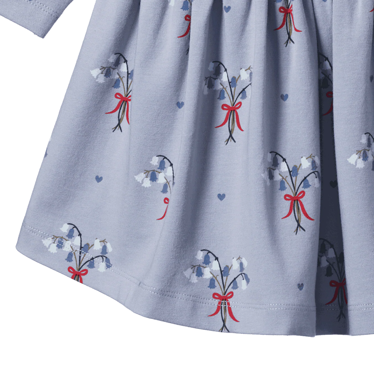 NATURE BABY AGNES DRESS BLUEBELLE